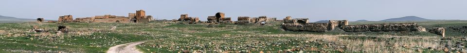 The northern walls of Ani, Kars Province, Turkey