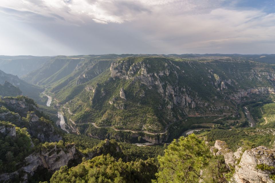 The Gorges du Tarn from the Roc des Hourtous, France