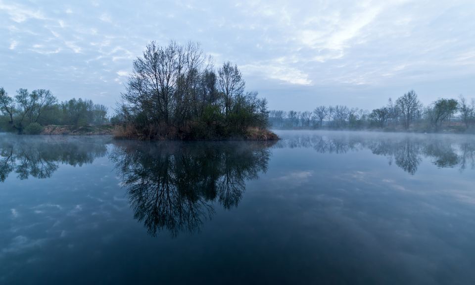 A still pond in Paczków, Poland